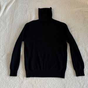 Neiman Marcus Black Turtleneck Sweater